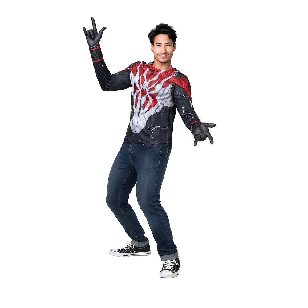 Marvel‎ Spider-Man 2099 Costume Top Halloween Mens Size Large M 28-30 NEW
